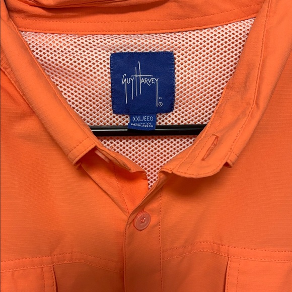 Guy Harvey Orange Button Down fishing shirt Men’s Size: XXL - Picture 3 of 3